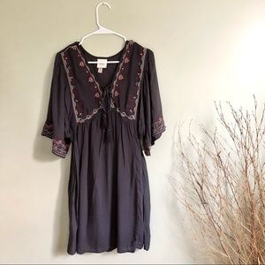 Boho Grey Dress